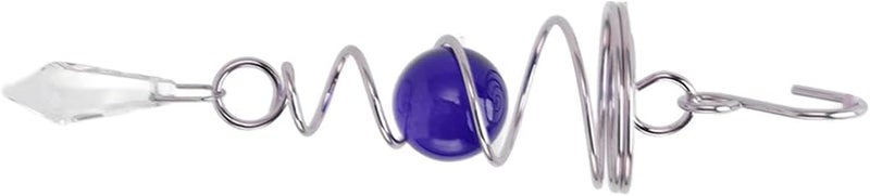 مثبت دوار الرياح الأزرق جرس الرياح قلادة لتزيين المنزل المكتب الحديقة - Image 3